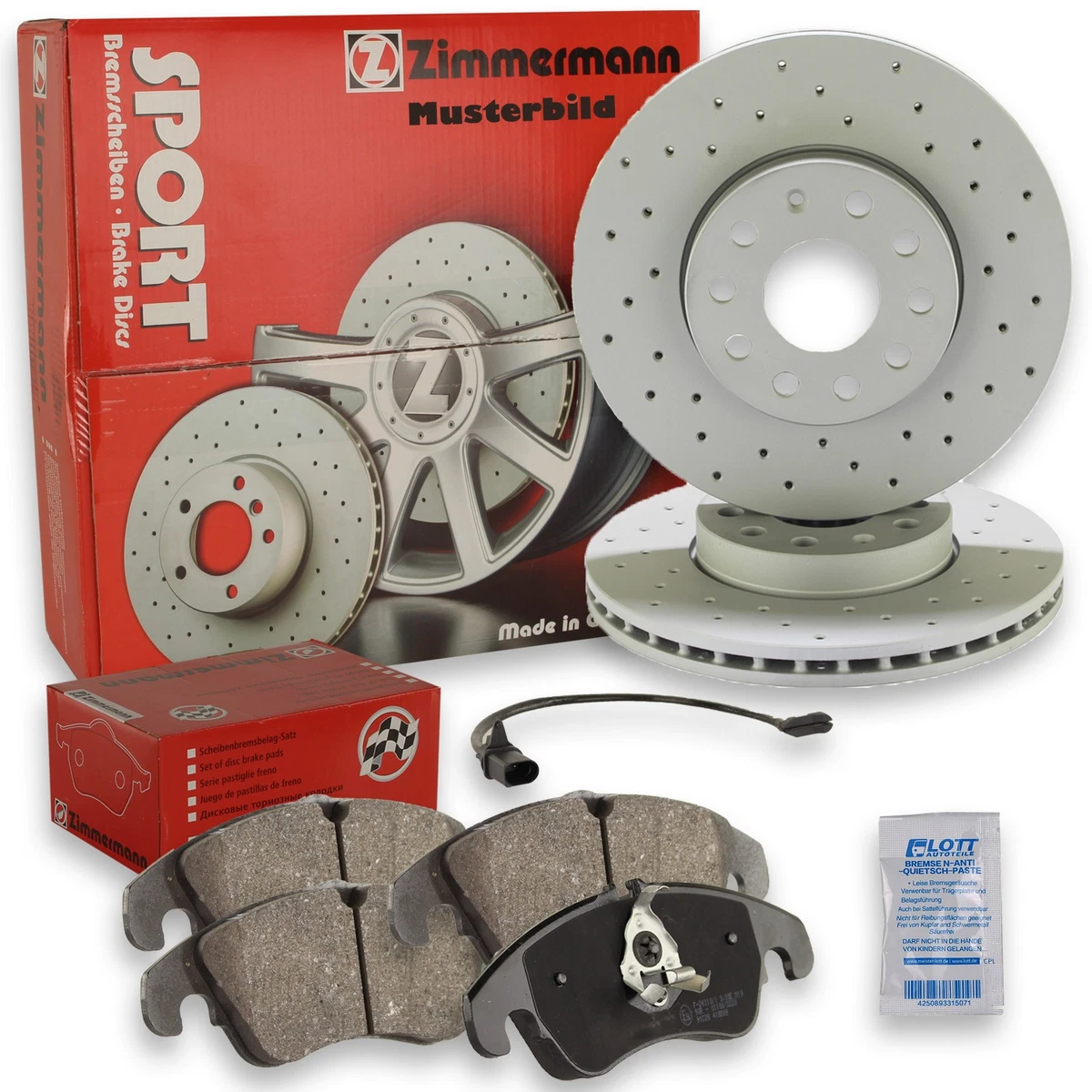 Гальмівні колодки та диски Zimmermann для VW CADDY ALLTRACK: безпека та якість