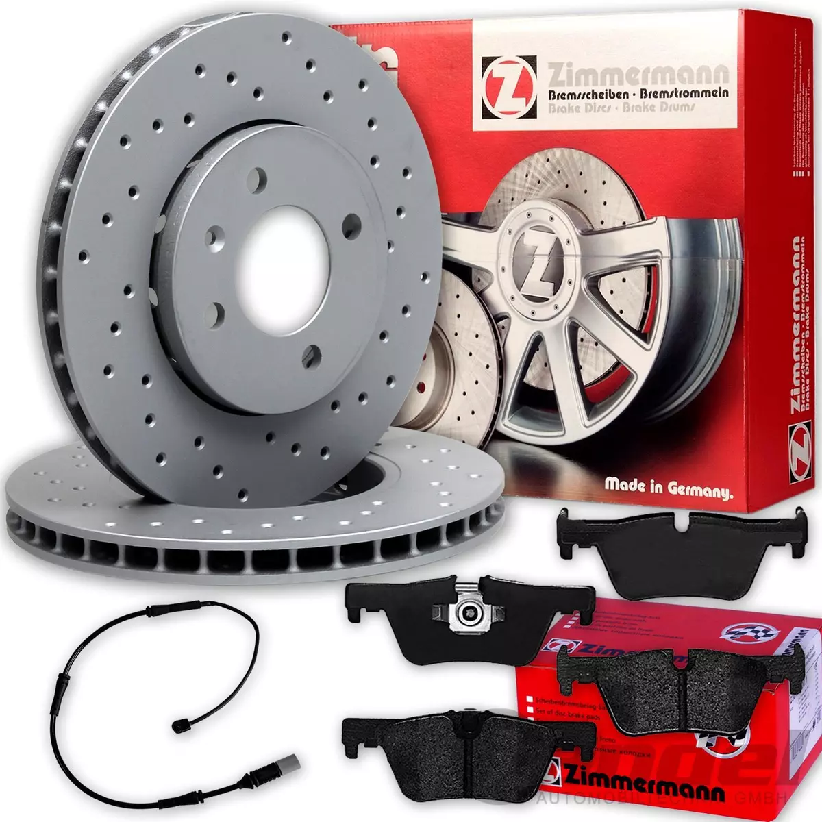 Гальмівні колодки та диски Zimmermann для VW CADDY ALLTRACK: безпека та якість